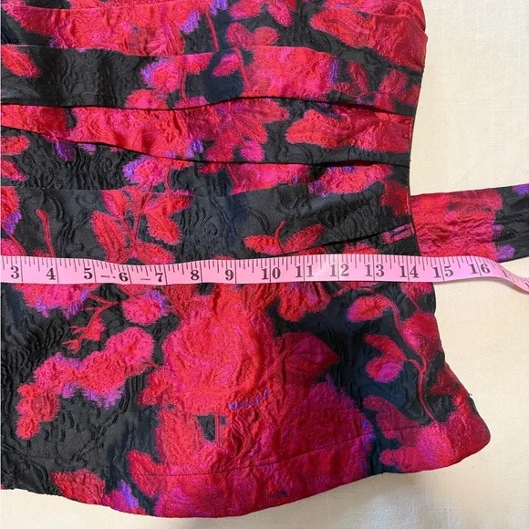 White House Black Market Black Satin Top - Picture 7 of 8